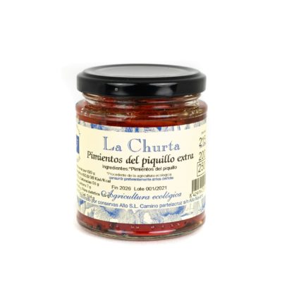 Pimientos del Piquillo Extra Ecológicos La Churta - 215grs.